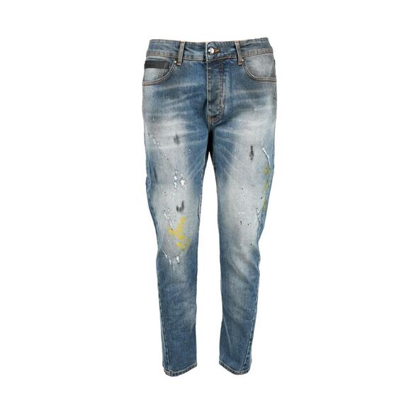 Worn-effect Jeans